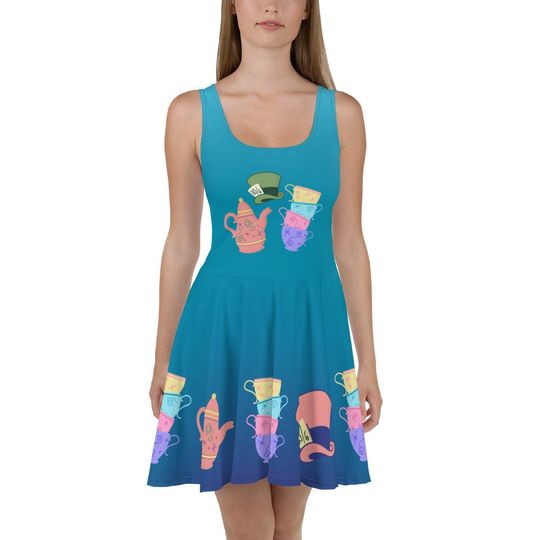 Mad Tea Party Dress, Running Costume, Disney Vacation Bounding