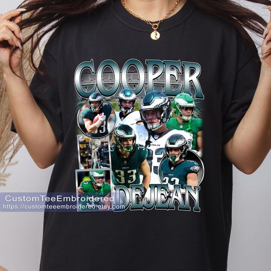 Cooper DeJean Shirt | Cooper DeJean Football T Shirt| Vintage Design 90s Graphic Tee