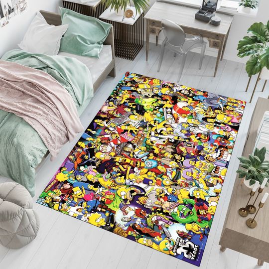 The Simpsons,25th Anniversary Special Design,Animation Rug, Popular Rug, Modern Rug,  Adult Rug, Fantastic Rug, Area Rug