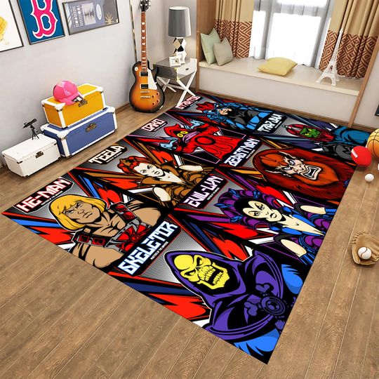 Cartoon Characters Rug,Super Hero Rug,Fantastic Rug,Movie Decor,Colorful Rug,Popular Rug,Cool Rugs,Area Rugs,Kids Room Rug,Gifts for her