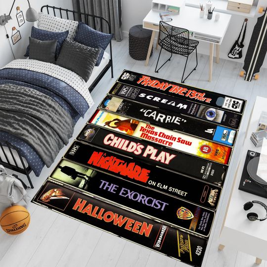 Movie Rug,Cover Rug,Popular Rug,Cool Rugs,Bestseller Rug,Horror Decor,Gothic Rug,Unique Rug,Area Rugs,Movie Fan Rug,Gifts for her