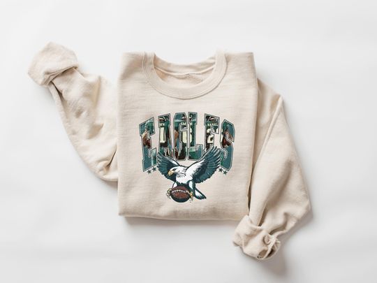 Discover Philadelphia Football Sweatshirt, Eagle Football Sweatshirt, Philadelphia Fan, Game Day Shirt, Philly Lover Shirt, Retro Philly Shirt