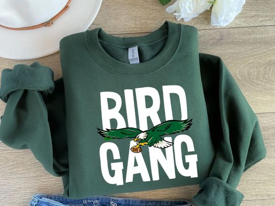 Philadelphia Bird Gang Sweatshirt, Philly Football Fan Sweatshirt, Bird Gang Outfit, Game Day Tshirt, Philadelphia Crewneck, Football Gift