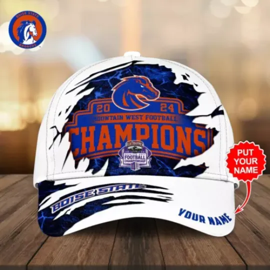 Personalized Boise State Broncos Football Classic Cap, Champions Football Cap, Game Day Football Cap