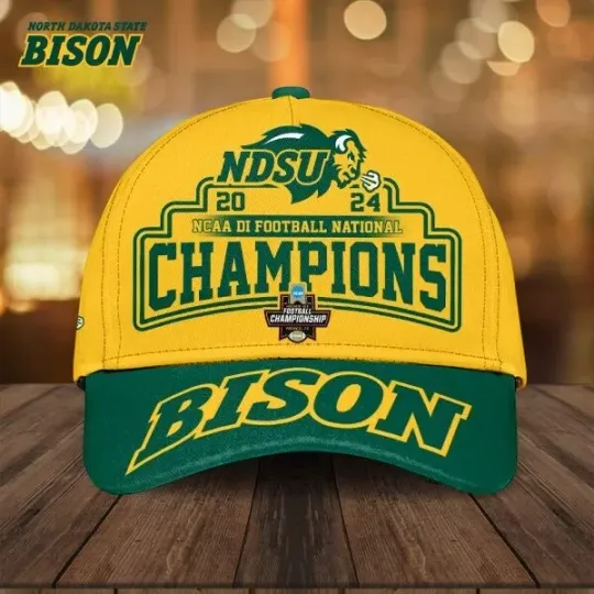 North Dakota State Bison Football Classic Cap, North Dakota State Bison Champions Football Cap, Game Day Football Cap