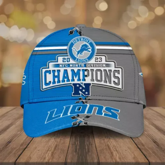 Detroit Lions Classic Cap , Detroit Cap, Detroit Lions Champions Football Cap, Game Day Football Cap