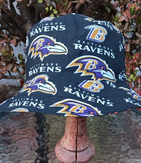 Baltimore Bucket Hat, Baltimore Team Football Hat, Ravens Sports Gifts, Baltimore Game Day Football Hat