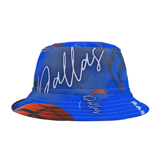 Dallas Basketball Bucket Hat, Dallas Sports Gifts, Dallas Team Basketball Hat, Dallas Game Day Basketball Hat
