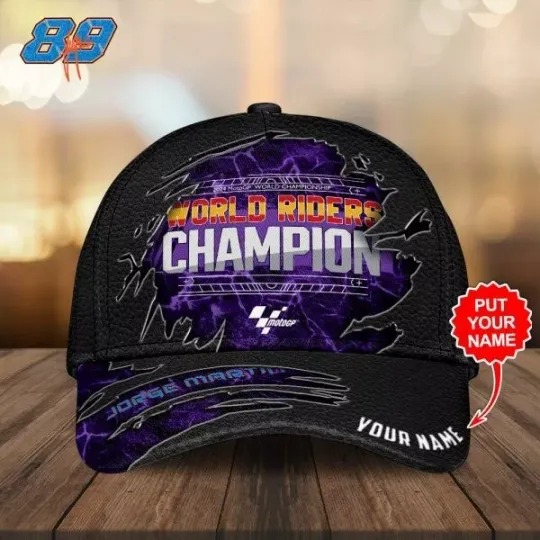 Personalized Prima Pramac Racing x Jorge Martín Classic Cap, 2025 Team Champions Cap, Game Day Cap