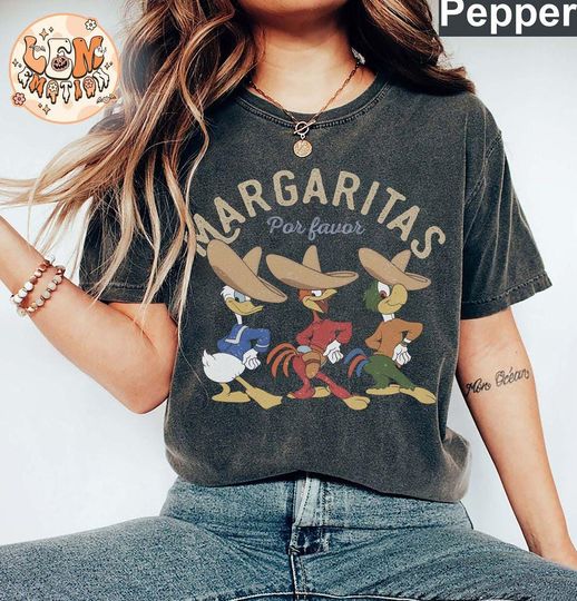 Retro Disney Margarita Shirt, Disney Epcot Shirt, Vintage Margaritas Epcot Shirt - The Three Caballeros Shirt, Disneyland Shirt, Disney Trip