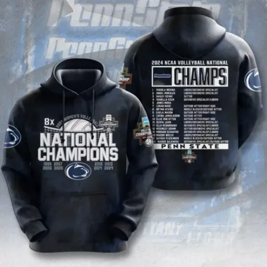 Penn State 3D Printed Hoodie, Penn State Team Football Hoodie, Penn State Game Day Football Hoodie