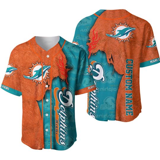 football Miami Dolphins Baseball  Authentic Baseball Jersey