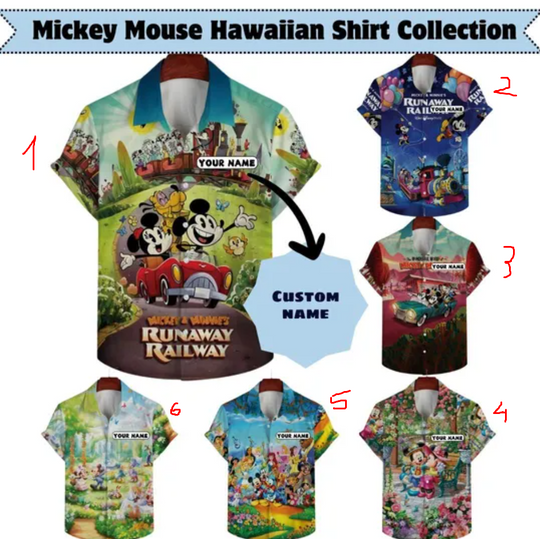 Mickey Mouse Hawaiian Shirt, Mickey Mouse Disney Hawaiian Shirt, Hawaiian Shirt, Shirt For Men Youth, Disney World Hawaiian Shirt, Best Gift