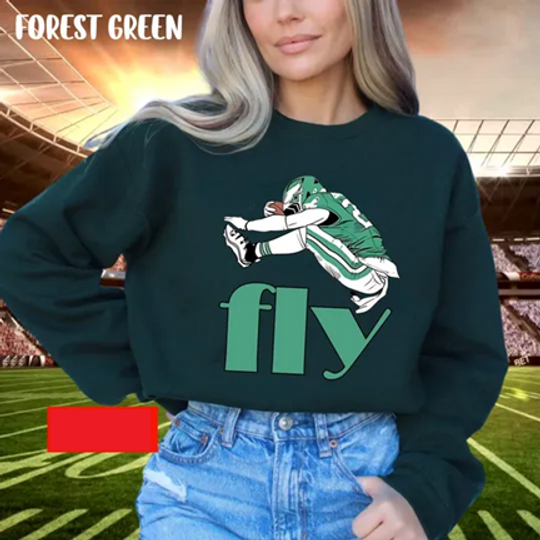 Fly Saquon Barkley Hurdle Sweatshirt, Unisex Football Philadelphia