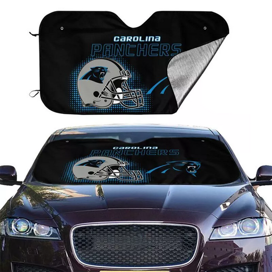 Carolina Panthers Car Windshield Sunshade Helmet Style Car Sunshade