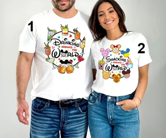 Disney Trip Shirt, Epcot Trip Shirt, Drinking Around the World, Snacking Around the World, Cute Disney Shirt, Disney Matching Shirts