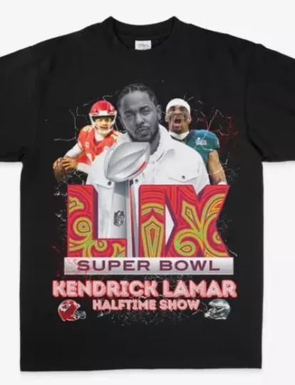 Kendrick Lamar Super Bowl Fox Halftime Show T-shirt
