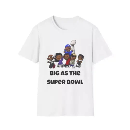 Kendrick Lamar Big As The Super Bowl Halftime Show Tee Hip Hop Graphic Shirt