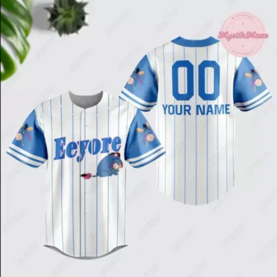 Personalized Eeyore 3D Baseball Jersey Shirt