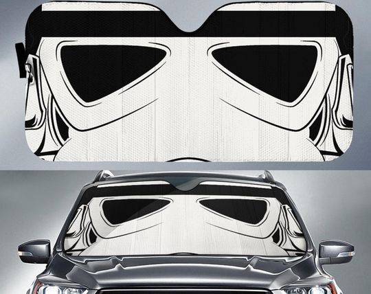 Star Wars Stormtrooper Car Sun Shade, Fan Movie Car Accessoriesr, Car Windshield, Car Sun Shade, Gift For Men Women, Gift New Car.