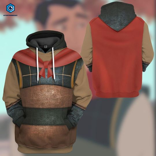 Li Shang General Mulan Full Over Print Hoodie, Mulan Li Shang Halloween Cosplay , Halloween Costume, Disneyland Halloween Outfits