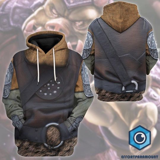 All Over Print Gamorrean Cosplay Outfit | The Mandalorian Gamorrean Costume | Gamorrean The Mandalorian Cosplay shirt | Funny Movie Cosplay