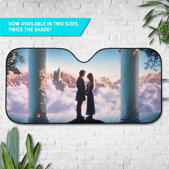 Princess Bride Car Sun Shade | Buttercup Westley Auto Shield | As You Wish Windshield Cover | Fantasy Movie Car Shade