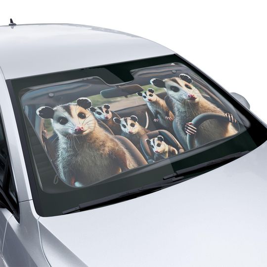 The Opossum Sun Shade you've been seeking | Cool Opossum gift | Possum sun shade | Opossum Car Shade