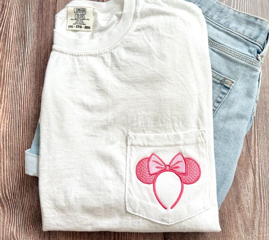 Minnie Mouse Ears Disney Short Sleeve T-Shirt, Cinde Disney Ears Tee