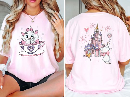 Disney The Aristocats Marie Cat Mad Tea Cup Party Shirt, Disney The Aristocats Shirt, Disney Marie Cat Shirt, Magic Kingdom Family Shirt