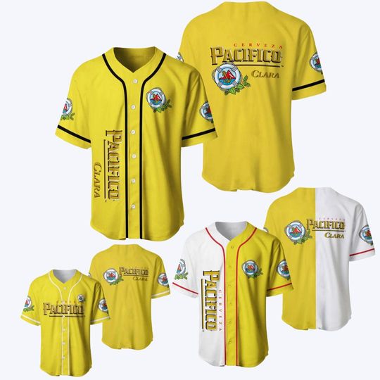 Pacifico Cerveza Jersey Baseball, Personalized Baseball Jersey, Pacifico Jersey Shirt, Shirt For Men Youth, Best Gift, Baseball Jersey Shirt