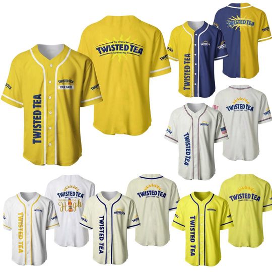 Twisted Tea Jersey Baseball, Personalized Baseball Jersey, Twisted Tea Jersey Shirt, Shirt For Men Youth, Best Gift, Baseball Jersey Shirt