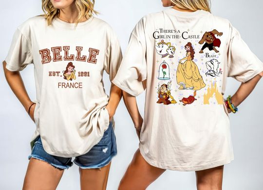 Princess Belle T-shirt, Vintage Tale As Old As Time Shirt, Disney Princess Shirt, Retro Beauty And The Beast Tee