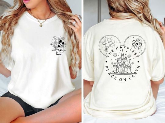 Customize Disney Mickey Shirt, Personalized Disney Trip T-shirt, Custom Mickey Name, Mickey Mouse With Name, Gift For Boys, Disney Boy Shirt