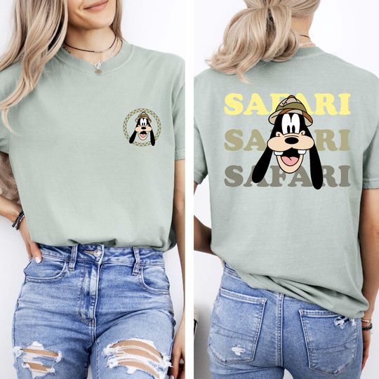 Goofy Safari Shirt, Animal Kingdom Shirt, Epcot Shirt, Magic Kingdom Shirt, Disney Birthday Gift, Disneyland Shirt, Disneyworld Shirt