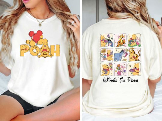 Discover Winnie The Pooh Shirt, Pooh And Friends T-shirt, Disney Pooh Shirt,  Pooh T-Shirt, Pooh Bear And Co Tee, Winnie The Pooh