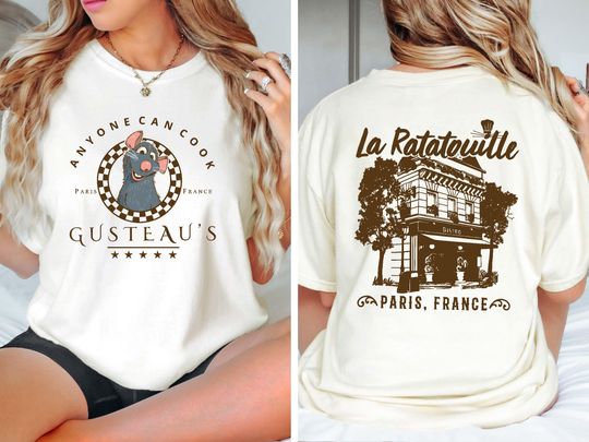Comfort Colors Little Chef Remy Shirt, Disney Ratatouille Paris France Shirt, Pixar Ratatouille Tee, Remy Gusteau's Shirt