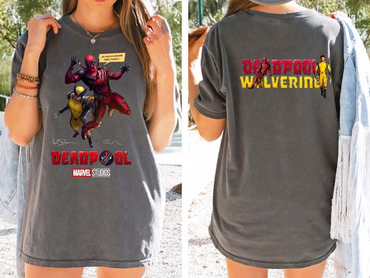 Deadpool & Wolverine Shirt, Deadpool 3 Movie Shirt, Deadpool and Wolverine Shirt, Hugh Jackman, Deadpool and Wolverine Tee, Wolverine Shirt
