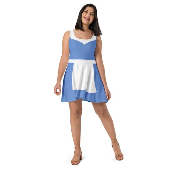 Belle dress, Belle Costume for Woman, beauty and the beast, Adult Belle Costume, Disney Princess, Belle Blue Dress Costume for Woman