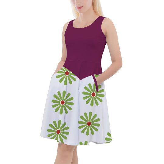 Haunted Mansion Tightrope Walker - Disney Inspired Skater Dress With Pockets   - RUSH AVAIL!