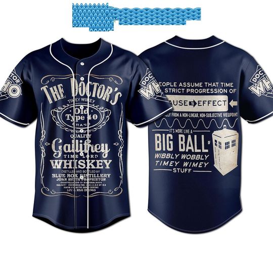 The Doctor Who Big Ball Of Wibbly Wobbly Timey Wimey Stuff Baseball Jersey AOP Baseball Jersey Gift For Her Him