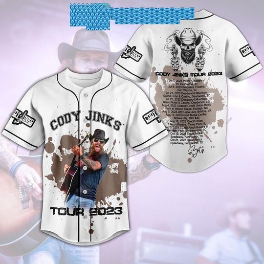 Cody Jinks Tour Baseball Jersey AOP Baseball Jersey Gift For Her Him
