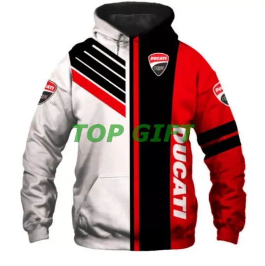 DUCATI MOTORCYCLES -Top Gift - Man's Lightweight Hoodie 3D