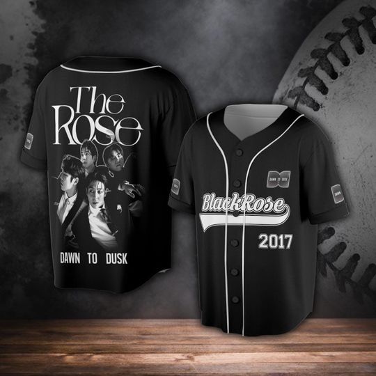 The Rose Kpop Baseball Jersey, Dawn To Dusk World Tour 2025 Baseball Jersey, Indie Rock Band Merch
