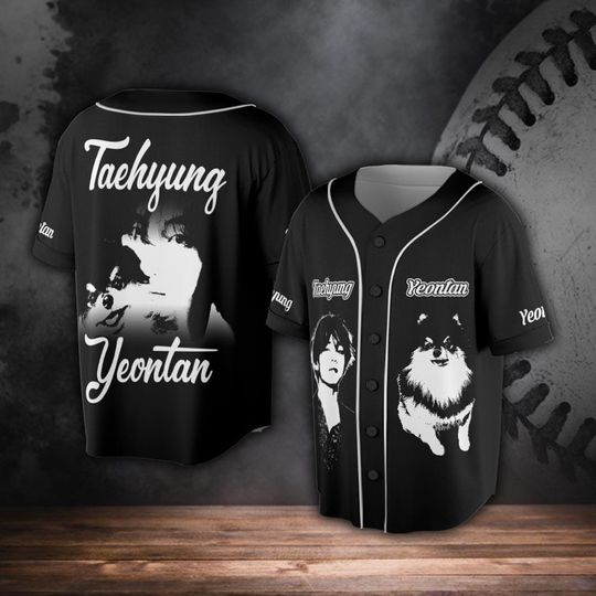 BTS V Kpop Baseball Jersey, Tae Hyung Layover Album Baseball Jersey, Yeontan Merch Gift for Army Fans