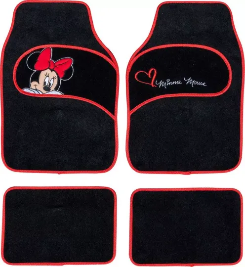 Universal Car Mats in Carpet with Minnie Embroidery DISNEY