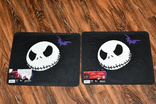 2 Disney Tim Burton's The Nightmare Before Christmas Car Boat Mats New 515c3