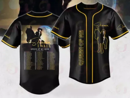 Shania Twain Queen Of Me World Tour 2025 Personalized Baseball Jersey