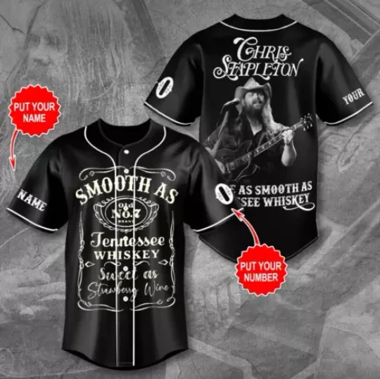 Personalized Chris Stapleton Baseball Jersey, Chris Stapleton Music Baseball Jersey