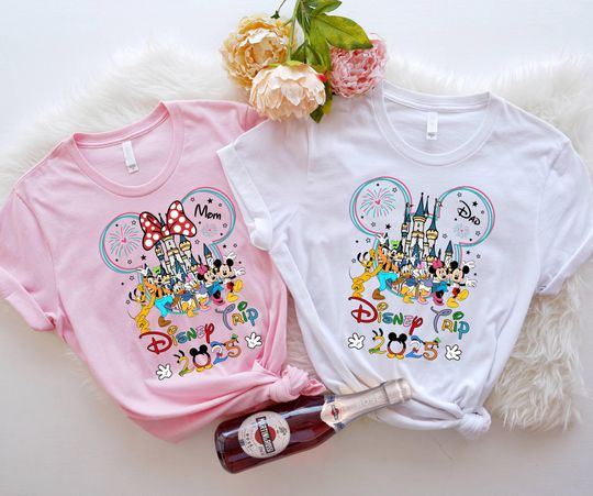 Custom Disney Trip 2025 Shirt, Disney Family Matching Trip Shirt, Custom Disney Family Vacation,Disney Couple Shirt,Disneyland Trip 2025 Tee